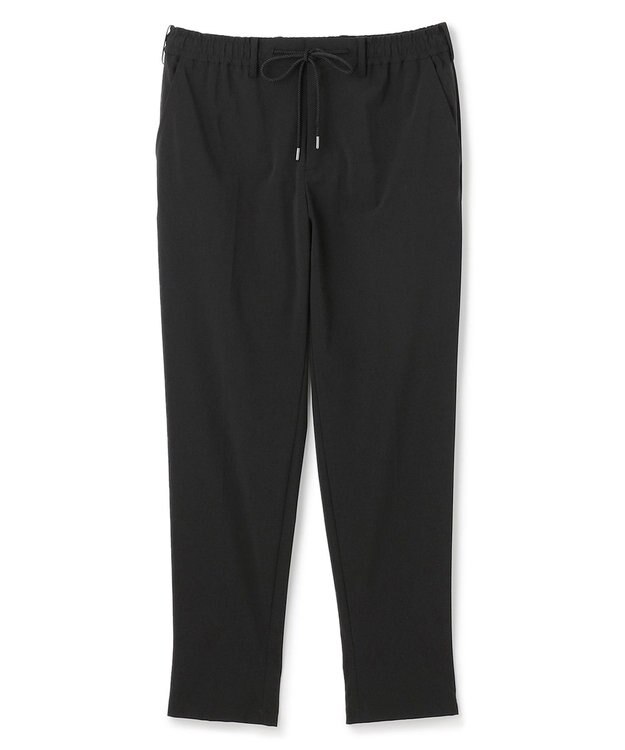 JOSEPH HOMME 新素材【接触冷感性/防しわ性/ストレッチ/洗える/撥水加工】トリコソリッドストレッチ ドロスト付きテーパードパンツ / PEGG CONVERTIBLE ブラック系