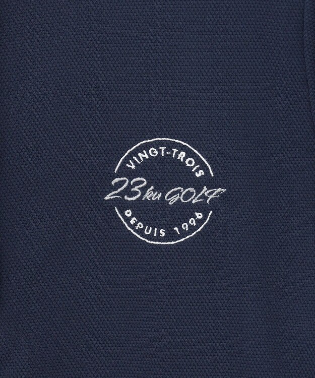 23区GOLF 【WOMEN】【UVケア】カラーシャツ ネイビー系