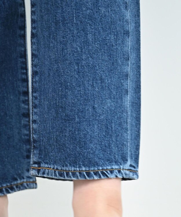 坪田あさみさんコラボ＞サルエルデニムパンツ / woadblue