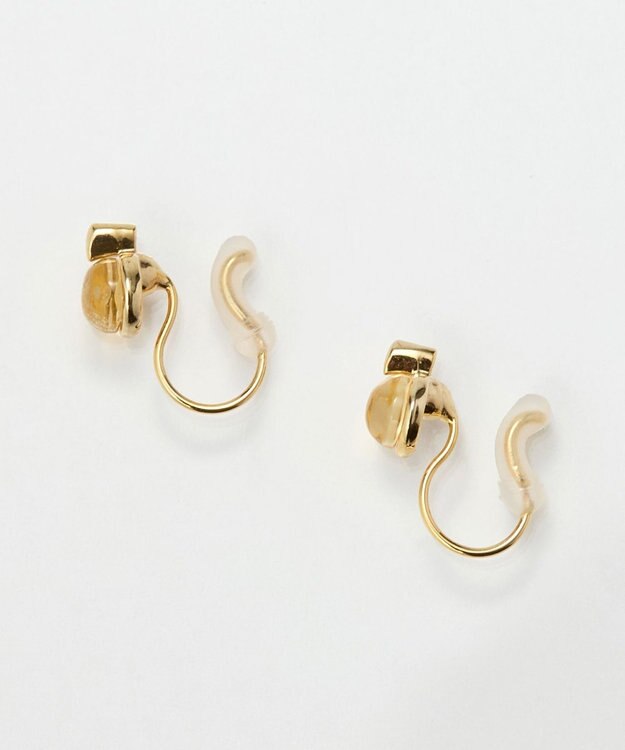 Phoebe 【痛くないシリーズ】パワーストーンライトフィットイヤリング　シトリン/天然石 イエロー