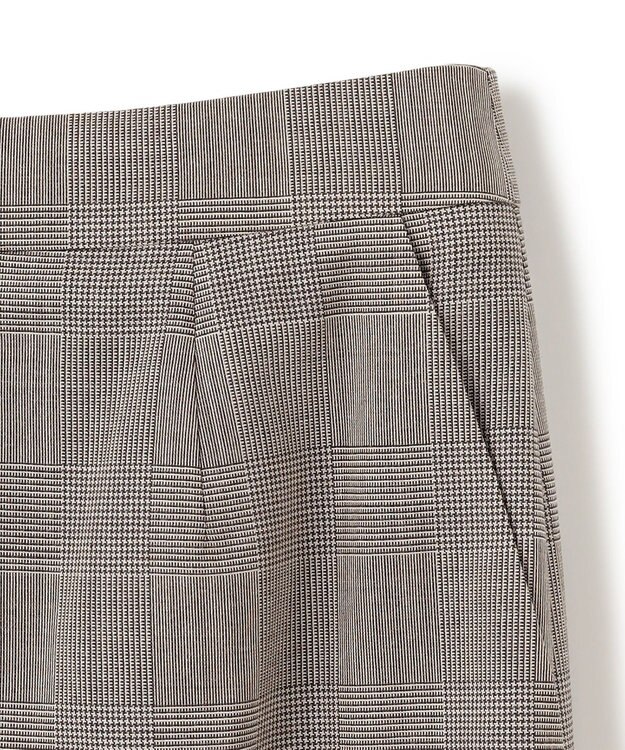 BEIGE， MER / グレンチェックスカート Beige