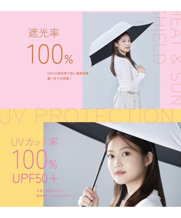 MOONBAT 【遮光100％/超軽量】マジで軽い傘 晴雨兼用折りたたみ日傘 マジカルテックプロテクション 5Flat50 ホワイト