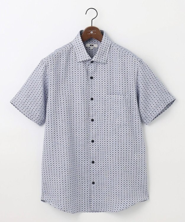 JOSEPH ABBOUD 【キングサイズ・吸水速乾】ソアロンシャンブレー シャツ ブルー系5