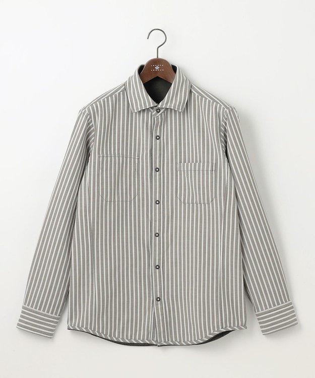 JOSEPH ABBOUD 【キングサイズ・2WAY・25AW】リバーシブルシャツ カーキ系