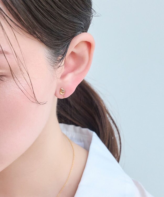 Phoebe 【痛くないシリーズ】パワーストーンライトフィットイヤリング　シトリン/天然石 イエロー