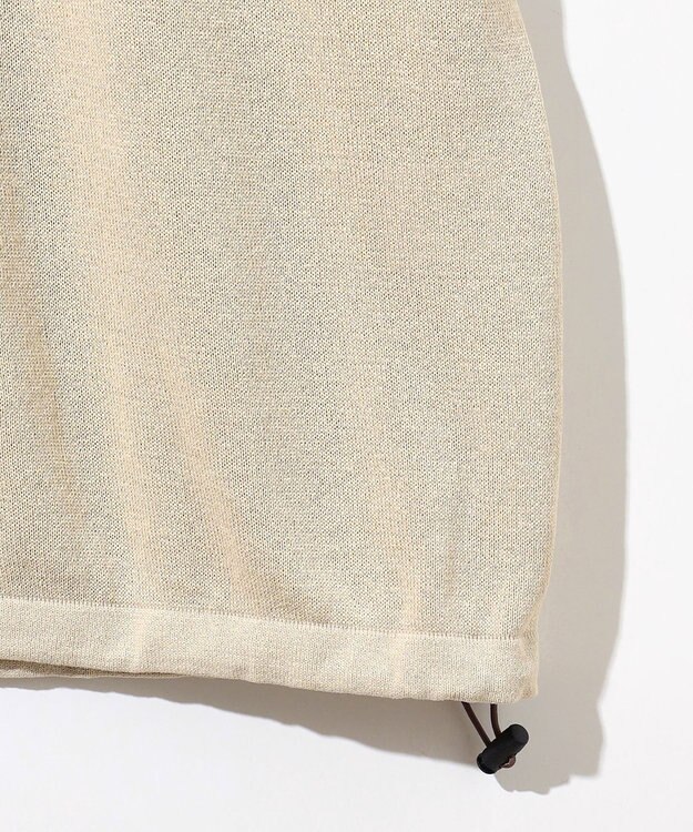 JOSEPH ABBOUD MOUNTAIN 【エコ素材・軽量・通気性・速乾性】ペーパーヤーンニット Ｔシャツ ベージュ系