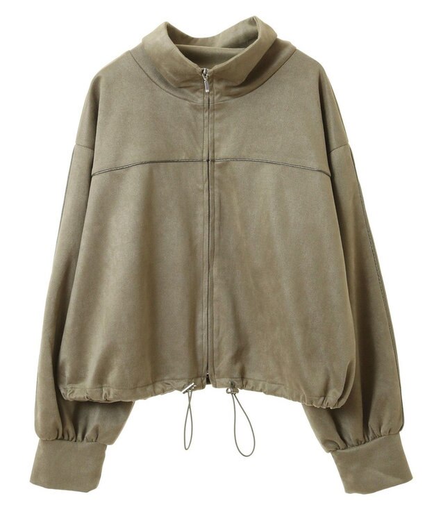 Green Parks スウェード調トラックジャケット Khaki