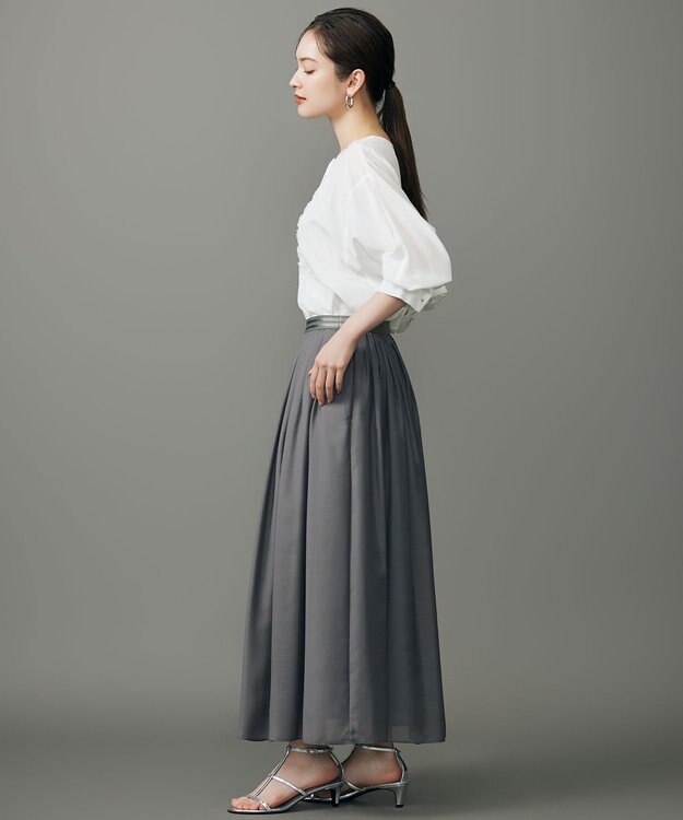 自由区 S シアージオメトリックジャカードプルオーバー ブラウス オフ