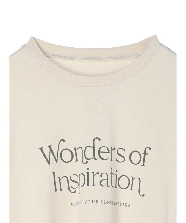 Green Parks シンプルフェミニンロゴチュニック Light Beige