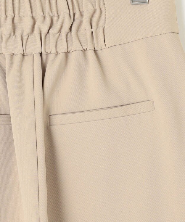 Feroux 【古畑星夏さん着用】パールポイントハイウエストセミワイド パンツ アイボリー系