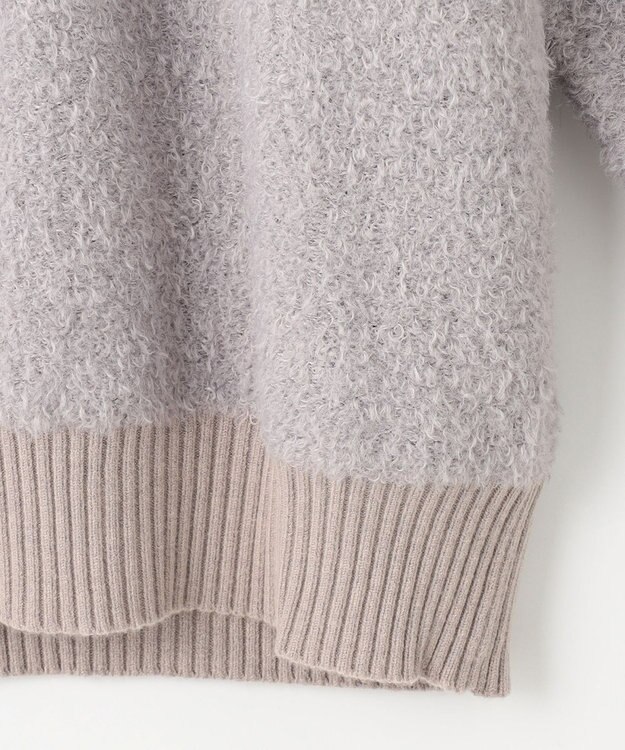 SHARE PARK LADIES プードルタートルニット ライトグレー系