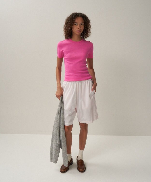 ATON FRESCA CIRCULAR RIB | パーフェクトフィットプルオーバー PINK