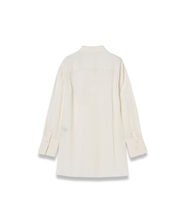 JOSEPH 【WEB＆OUTLET限定】CDC ブレンド シャツカラーブラウス Ivory