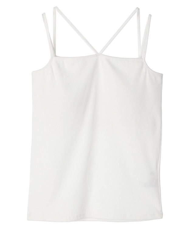 Green Parks カップ付きマルチストラップタンク White