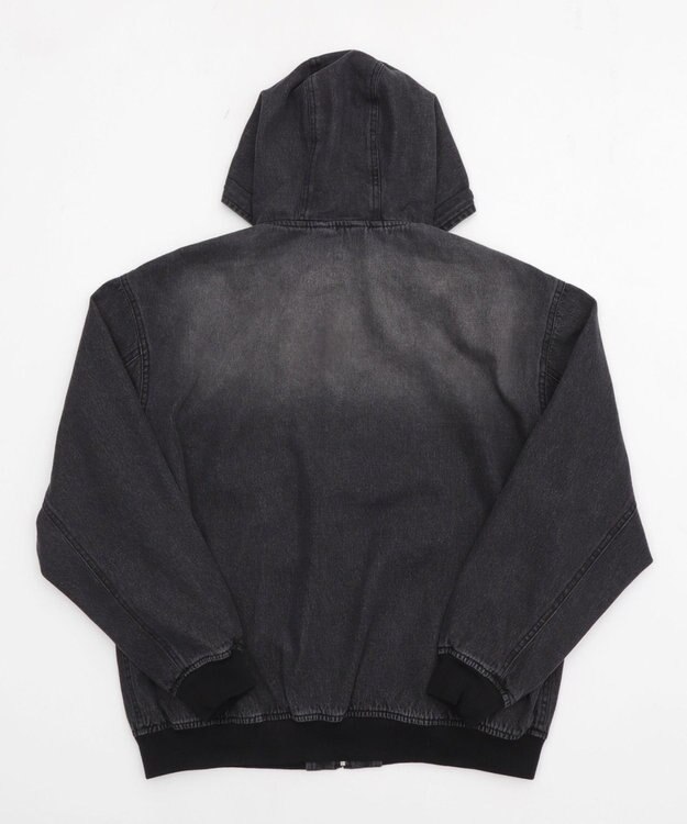 WEGO 【ユニセックス着用ITEM】フードデニムブルゾン デニムブラックソノタ