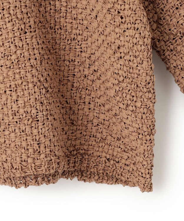 ICB 【洗える】スエードテープヤーン プルオーバー アンバーベージュ系