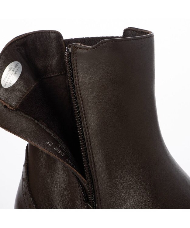 ing <ing>クラシカルサイドゴアブーツ ダークブラウン