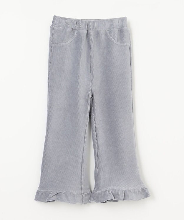 ANY KIDS カットコールフレアパンツ サックスブルー