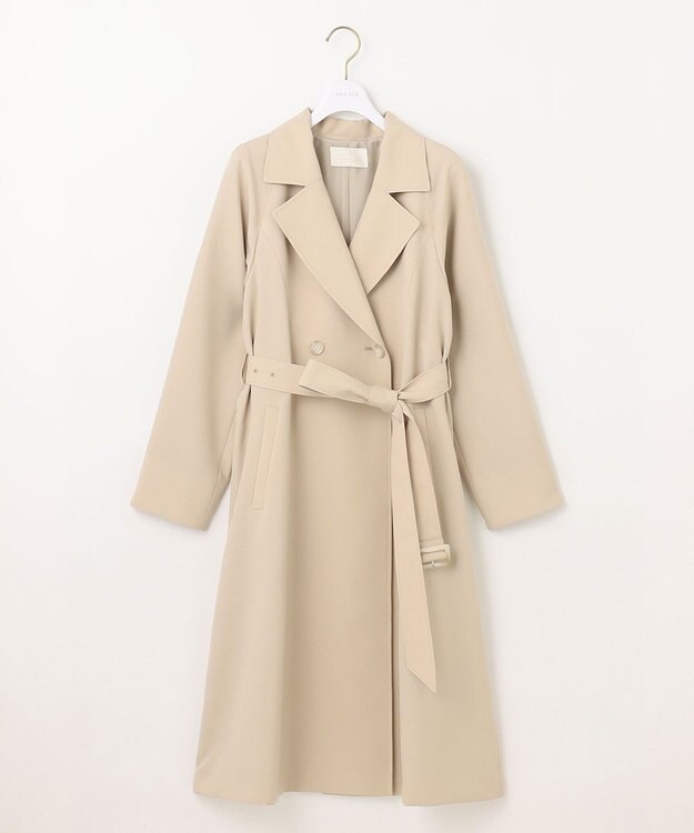 ANY SIS 【洗える】ライトミディトレンチ コート ベージュ
