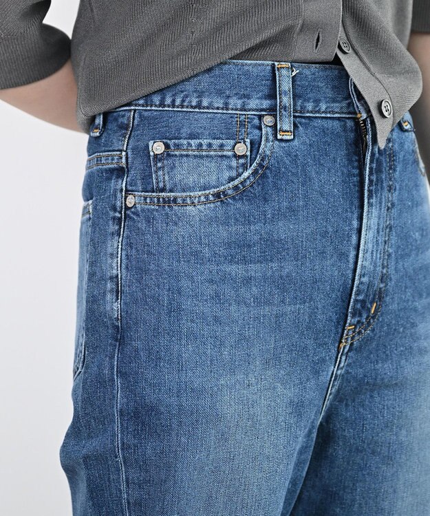 woadblue ＜坪田あさみさんコラボ＞サルエルデニムパンツ MIDBLUE