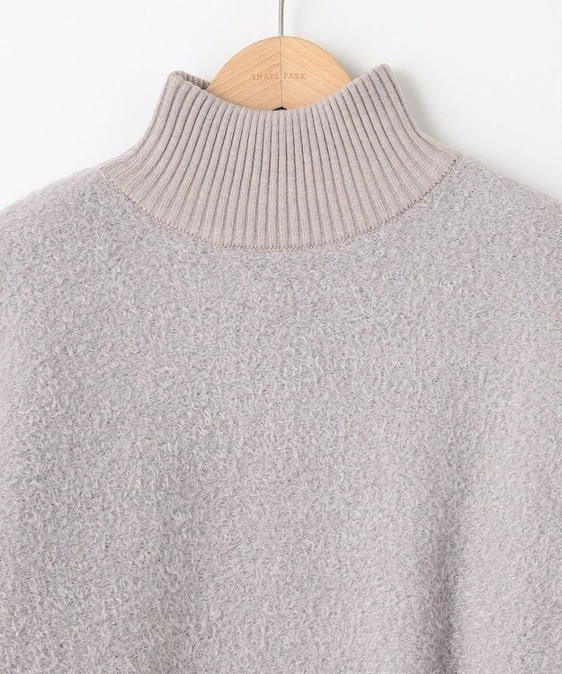 SHARE PARK LADIES プードルタートルニット ライトグレー系