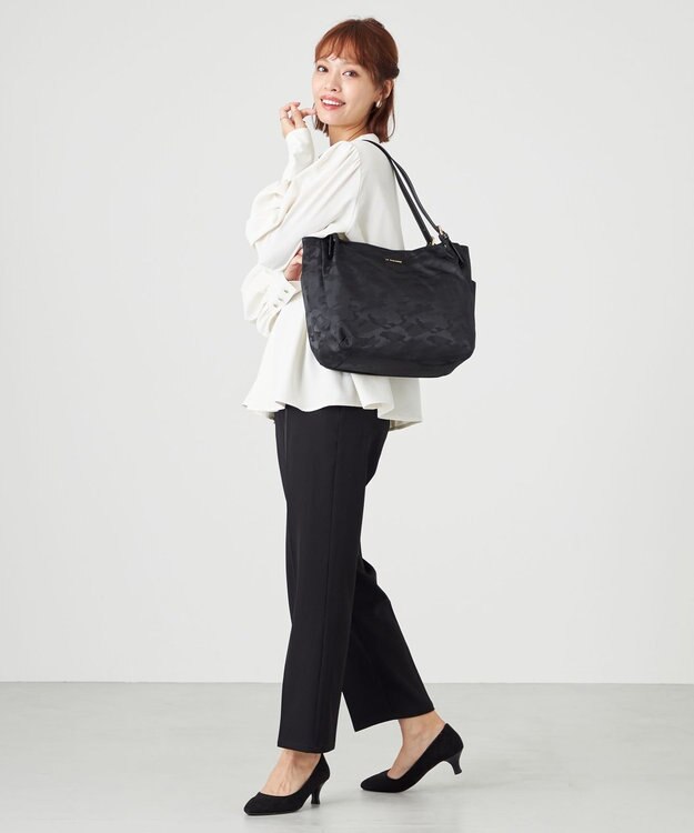 LA BAGAGERIE シャドージャカード A4トートバッグ ブラック