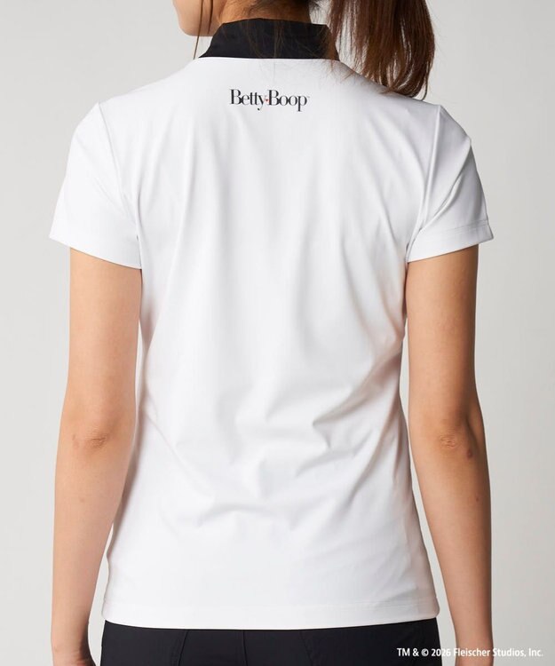 FILA GOLF／marie claire 【LOUDMOUTH×Betty Boop™】レディース モックネックシャツ White