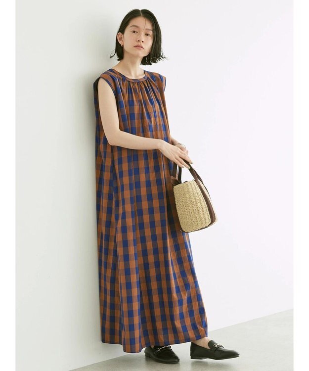 AMERICAN HOLIC 接触冷感ショルダータックワンピース2 Check