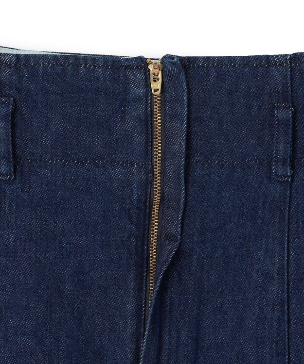 BEIGE， 【洗える・Oggi ８月号掲載】NAVIGLIO / ベルト付きハイウエストデニムスカート Indigo