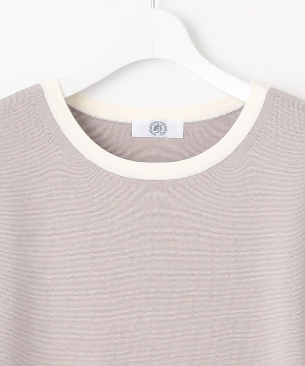 J.PRESS LADIES L 【WEB限定カラーあり・洗える】TRIM RAYON STRETCH ニット ワンピース ベージュ系