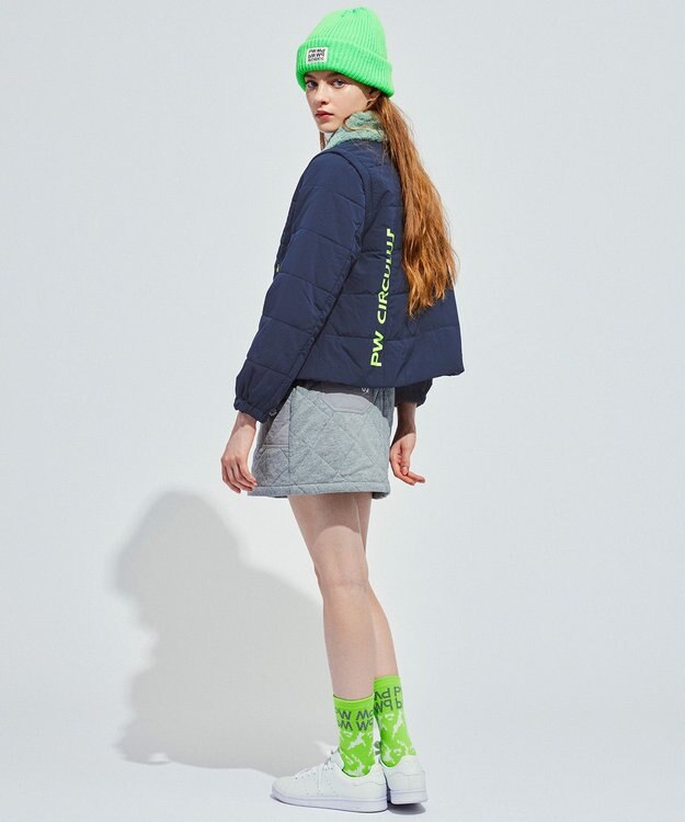 PW CIRCULUS 【裏地付き/防寒】【WOMEN】キルティングスカート グレー系