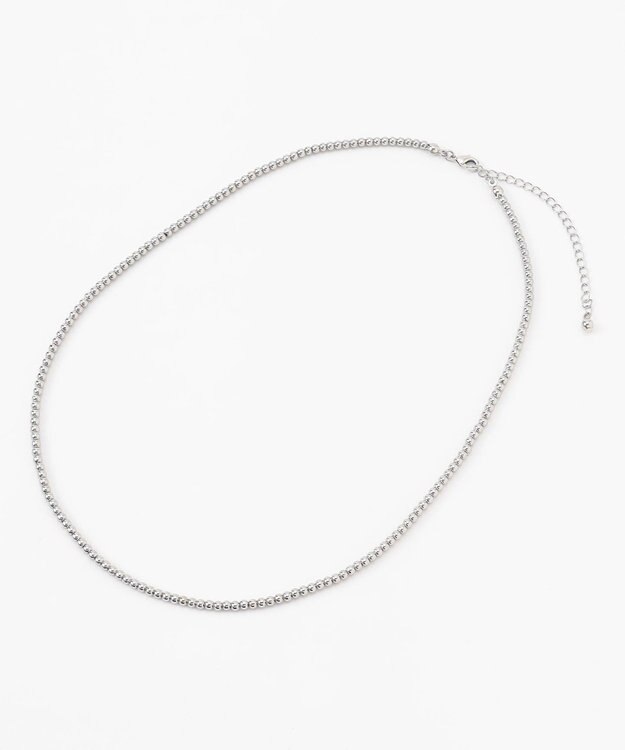 ANY メタルボールネックレス シルバー