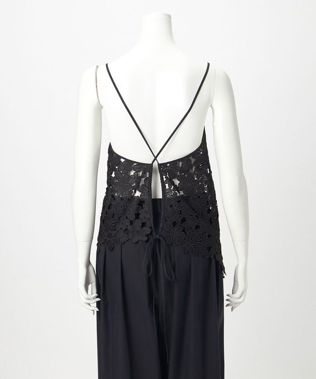 23区 【GOLD LABEL】エンブロイダリーレース キャミソール ブラック系