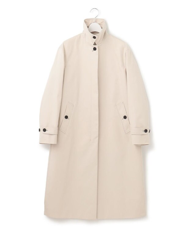 23区 コットンポリエステルギャバジン ステンカラーコート ベージュ系
