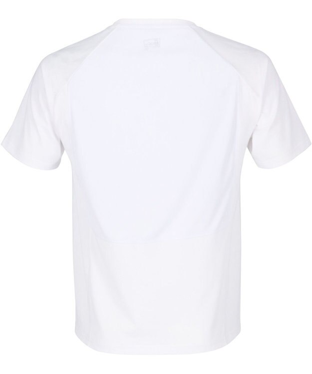 CW-X 【MEN】【CHUMS (チャムス)コラボ】 CW-X アウタートップス 半袖 3分袖 バックメッシュTシャツ Uネック 背中部分メッシュ素材切り替え メンズ LNO550 /ワコール ホワイト