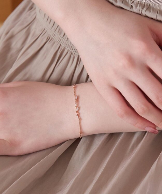 Phoebe シャイニーティアリーフブレスレット ローズゴールド ローズゴールド