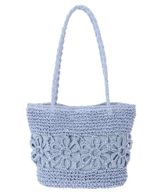 earth music&ecology フラワーペーパートート Sax