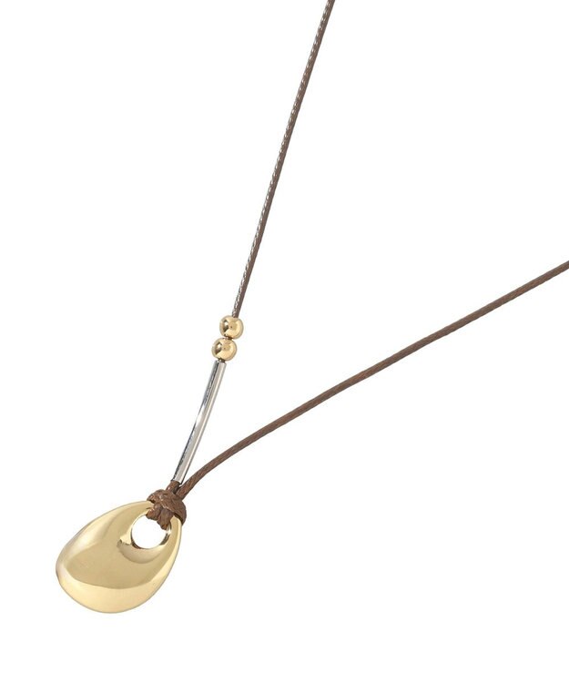 YECCA VECCA ドロップコードネックレス Gold