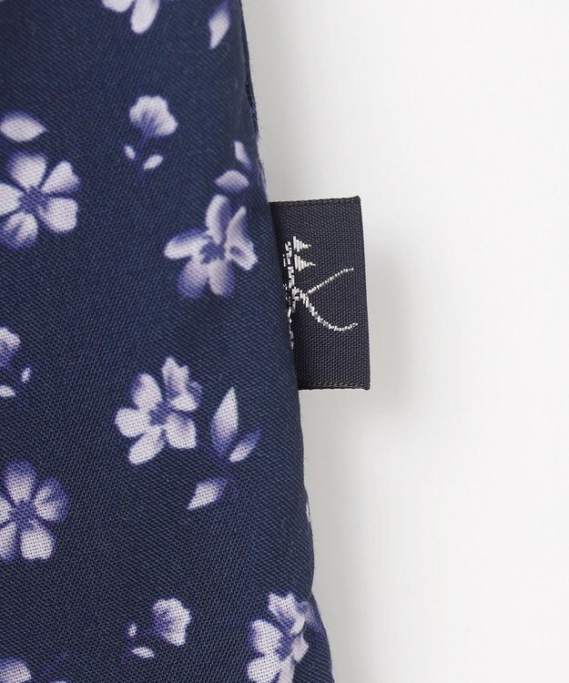 組曲 KIDS 【110-140㎝】フラワーパッチワークワンピース ネイビー系