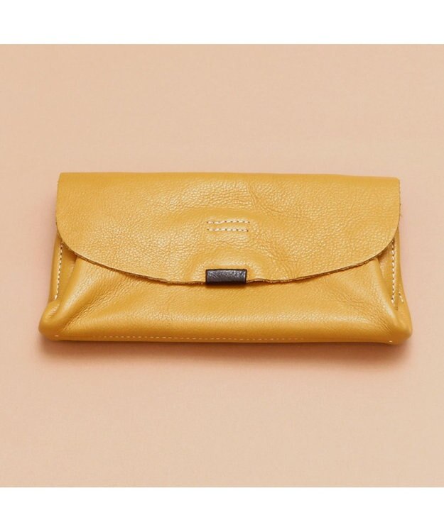 UNBILLION アトランタ ATLANTA / 牛革かぶせ長財布 イエロー