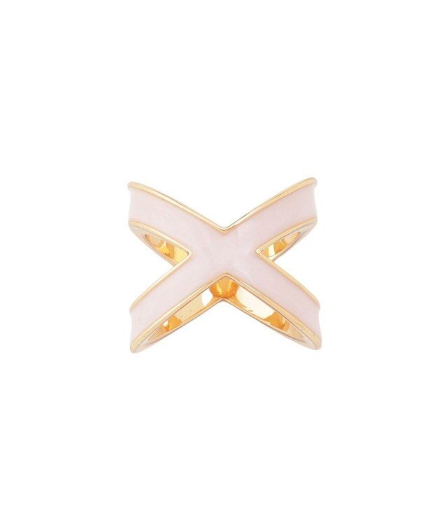 MOONBAT Luna Luce(ルナルーチェ)スカーフリング パール調 Cross Ring お手持ちのスカーフを通すだけ ギフト ペールピンク