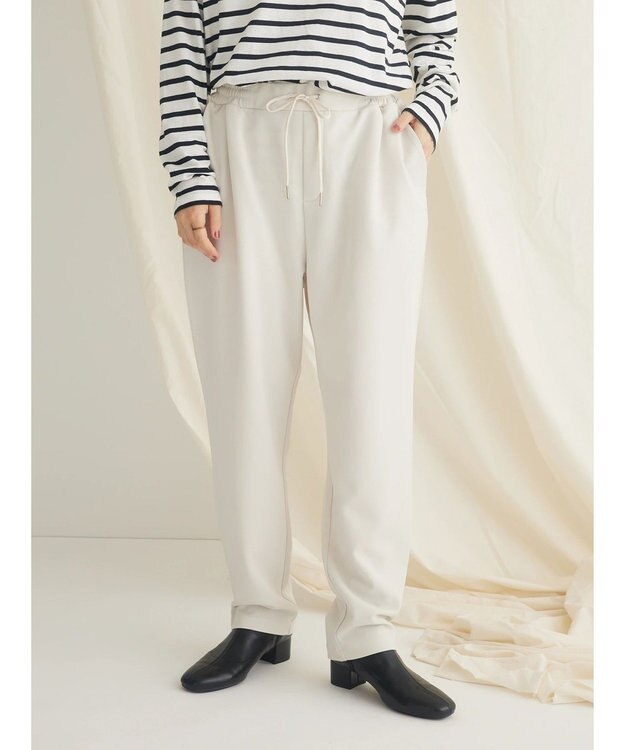 CRAFT STANDARD BOUTIQUE ストレッチカラーイージーパンツ Ivory