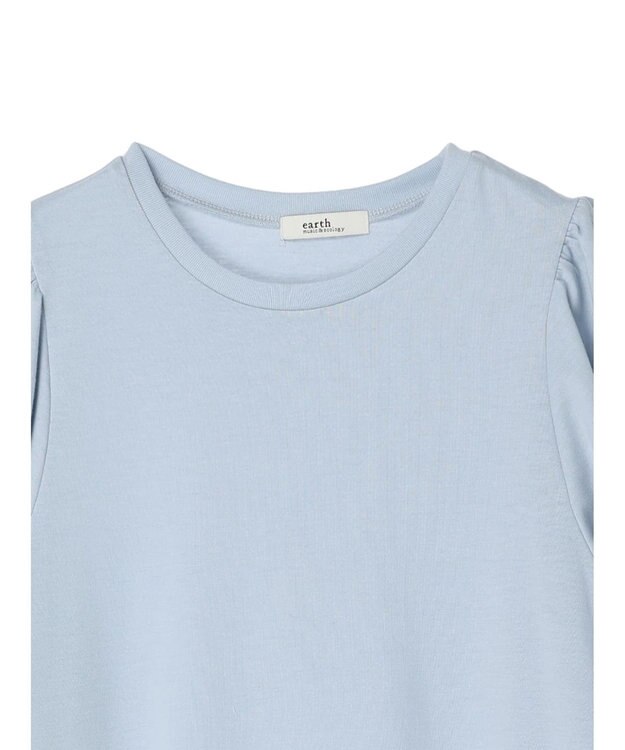 earth music&ecology 配色スカラップスリーブＴＥＥ Sax