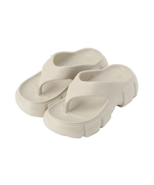 earth music&ecology EVAトングサンダル Beige