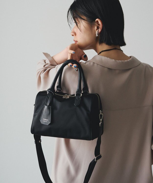 russet 《WEB限定》クラウズナイロン2WAYミニボストンバッグ(CE-1720-WEB) Black