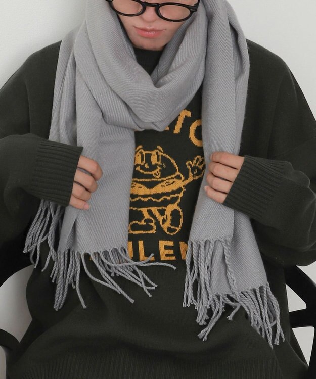 WEGO 【マフラー】大判ストール グレー