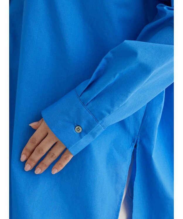 Green Parks デザインオーバーシャツ Blue