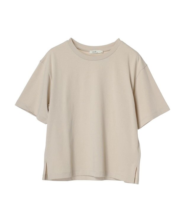 earth music&ecology ＢＯＸ　Ｔシャツ Beige