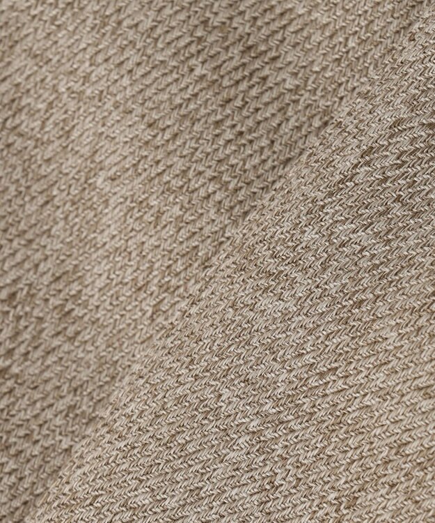 23区 L 【洗える】ウールライクカルゼ ノーカラー ジャケット ダークブラウン系