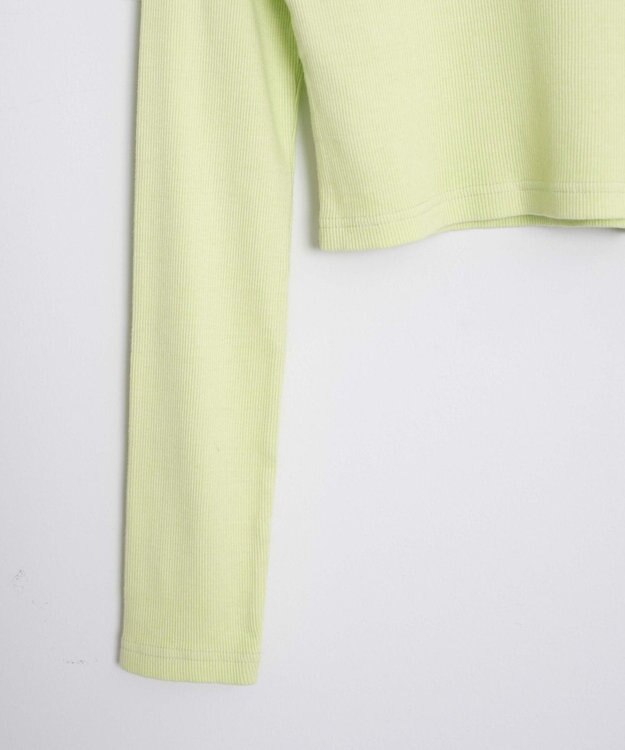 WEGO ヴィンテージウォッシュリブロンT ライム